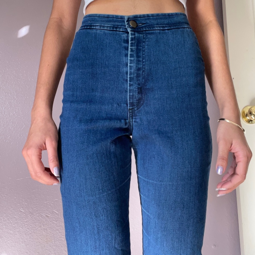 Original American Apparel high waisted blue jeans